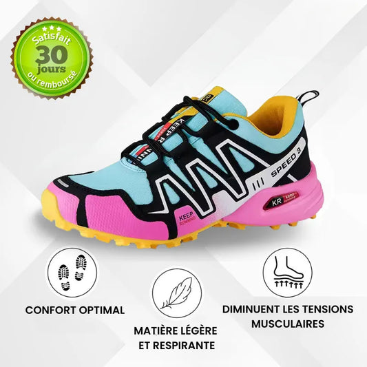 Chaussures de marche à confort orthopédique femme