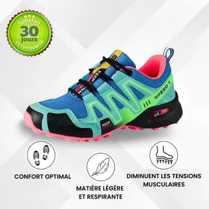 Chaussures de marche à confort orthopédique femme