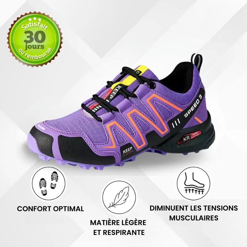 Chaussures de marche à confort orthopédique femme