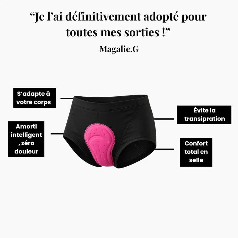 Culotte femme Gel 5D Ozalo Gsx™ – La première culotte vraiment conçue pour la route.