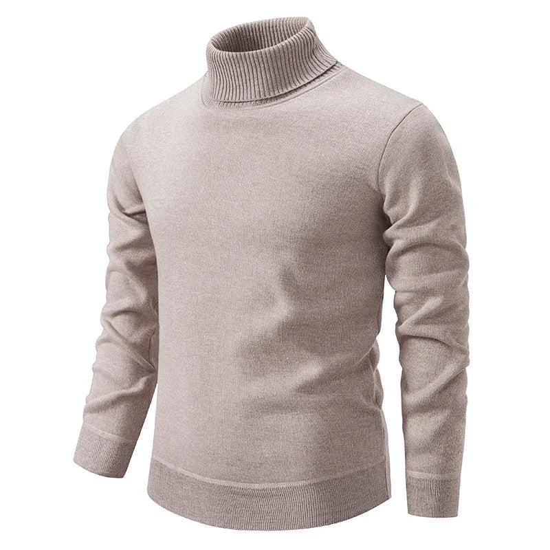 Pull à Col Roulé Classique pour Homme