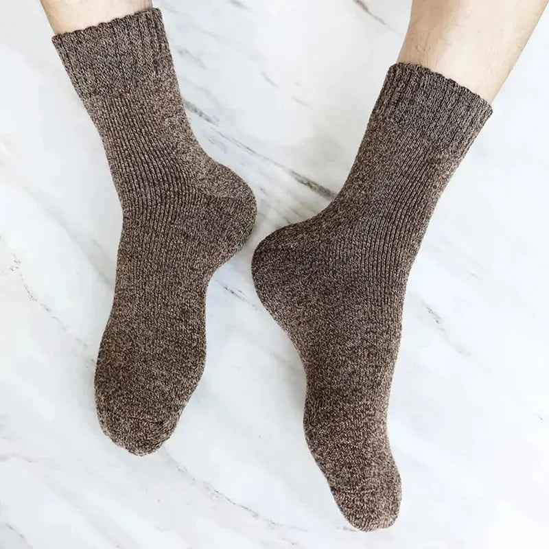 Déstockage|Lot de 5 paires de bas d'hiver en Laine