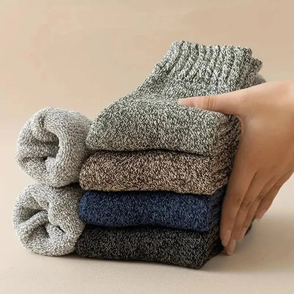 Déstockage|Lot de 5 paires de bas d'hiver en Laine