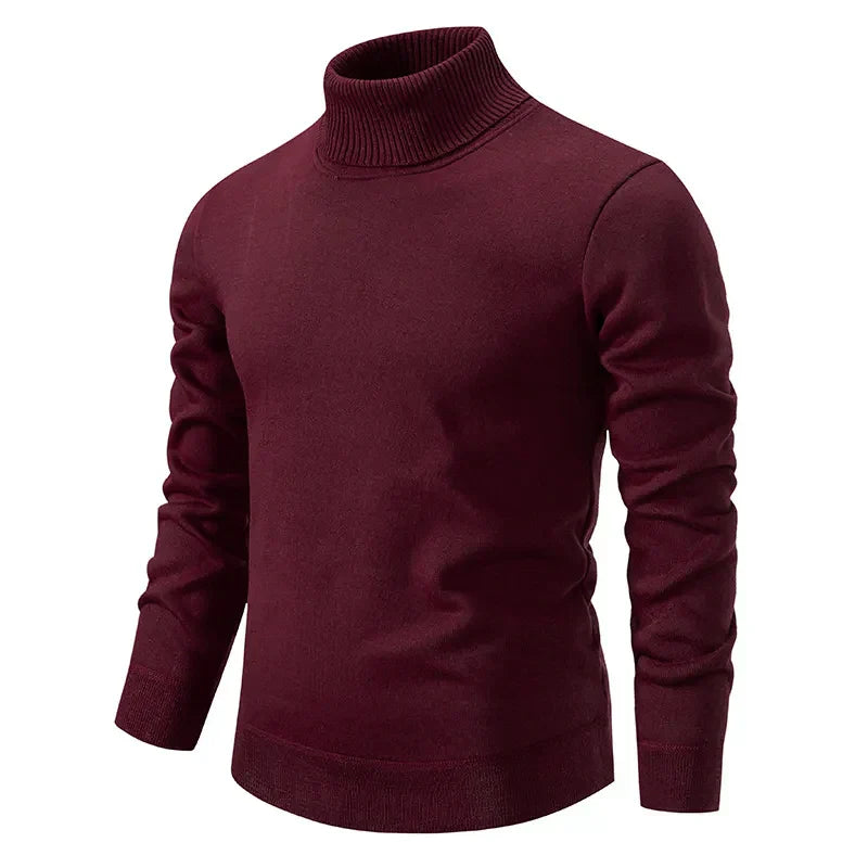 Pull à Col Roulé Classique pour Homme
